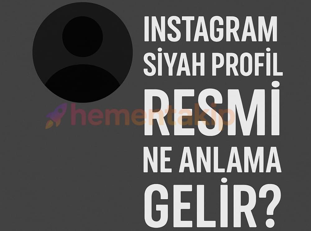 Instagram Siyah Profil Resmi Ne Anlama Gelir